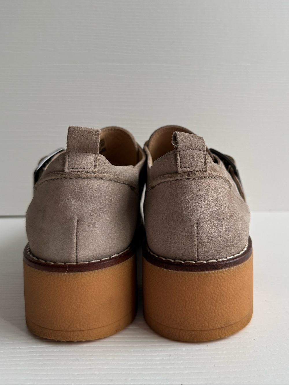 Clarks Eden Mid Monk Loafers in Beige | Size 9 - Picture 7 of 13